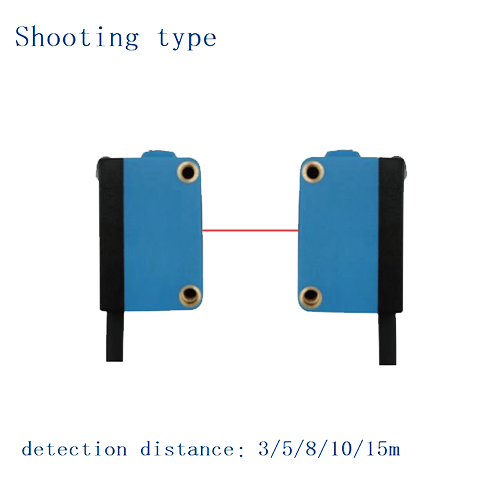Square photoelectric sensor