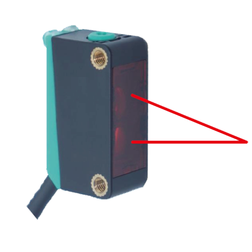 Background suppression blind spot free photoelectric switch