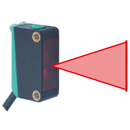Background suppression blind spot free photoelectric switch